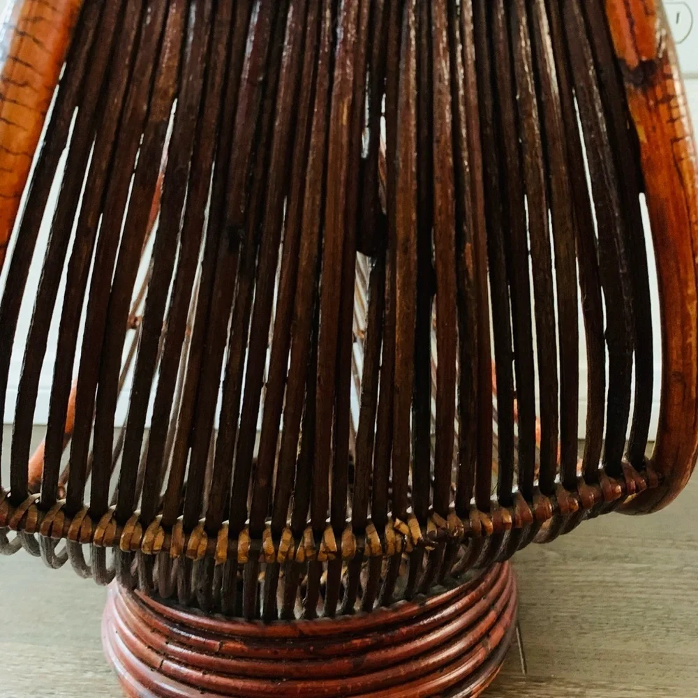 Vintage bamboo magazine holder